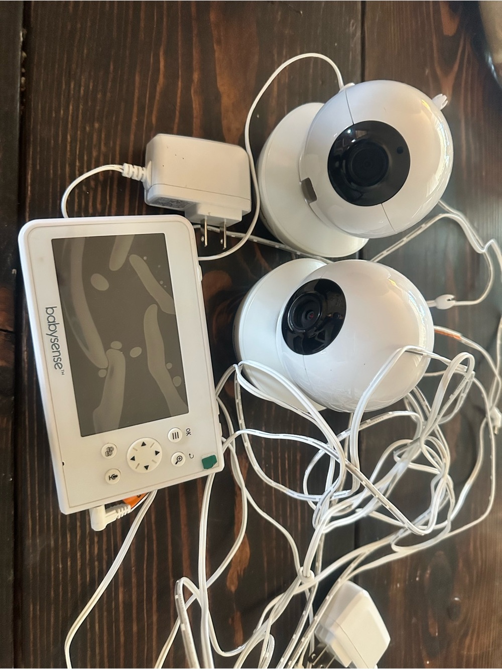 BabySense White Baby Monitor with Dual Cameras